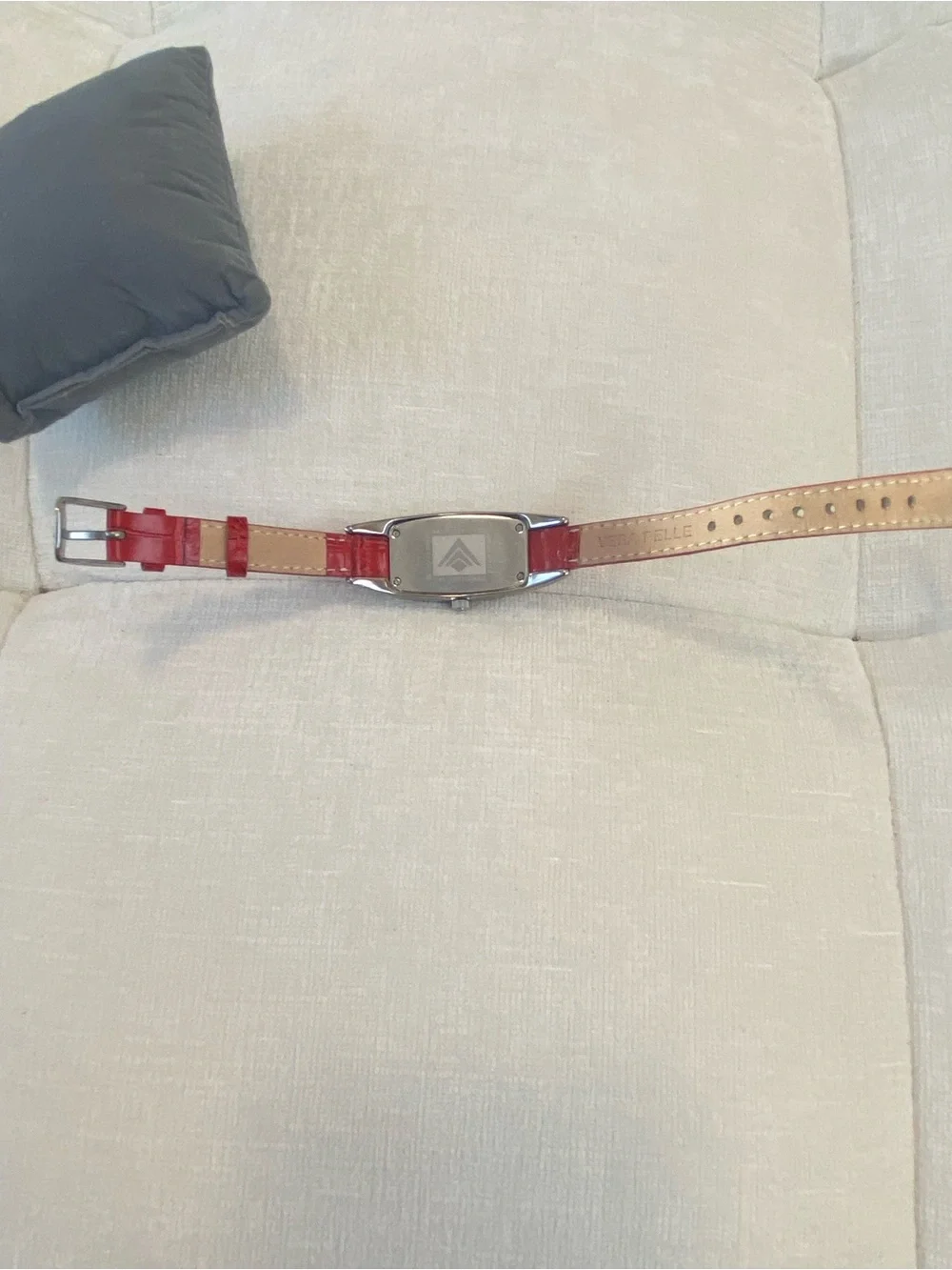 Silpada Red Leather Strap Ladies Watch T1297 NEW Battery!